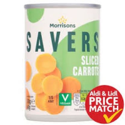 Picture of 12 x Morrisons Savers Sliced Carrots 300g