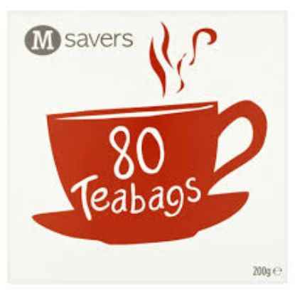 Picture of 12 x Morrisons Savers Tea bags 200g *80 tea bags