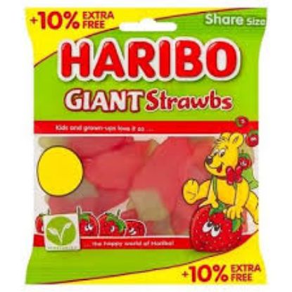 Picture of 12 x Haribo Giant Strawberry  154g