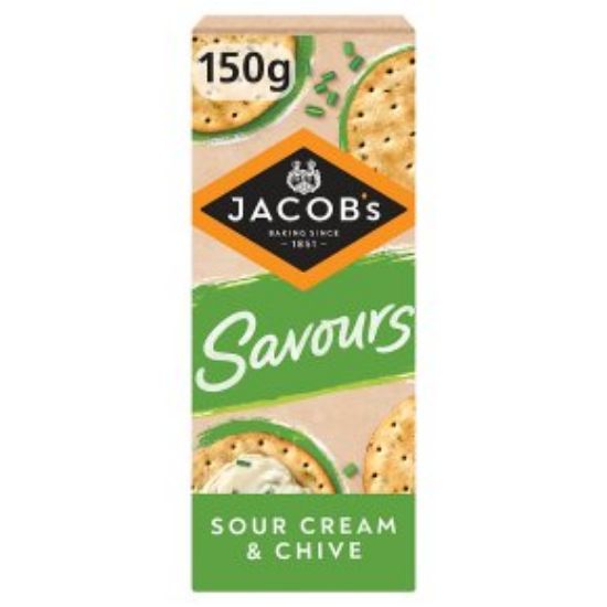 Picture of Jacobs Savours Sour Cream & Chive 150g Box of 12