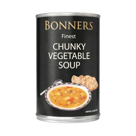 Picture of 24 x Bonners Chunky Veg Soup 400g (Not Suitable for Vegetarian's )