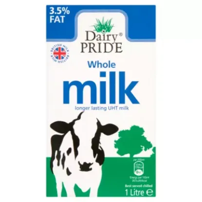 Picture of 12 x Dairy Pride  Whole UHT Milk 1L