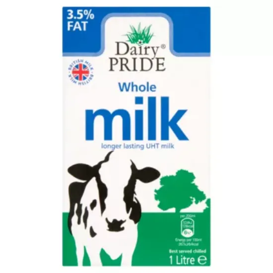 Picture of 12 x Dairy Pride  Whole UHT Milk 1L