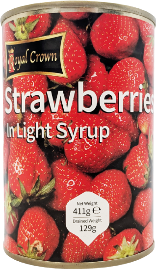 Picture of 12 x  Royal Crown Strawberries  in Syrup 411g